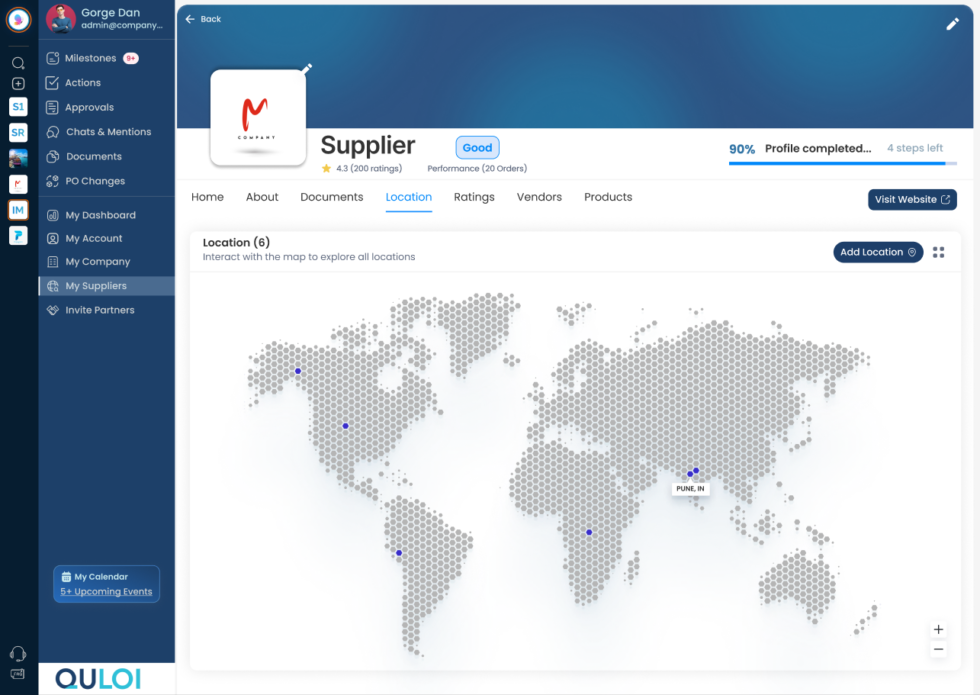 Supplier Module Quloi Launched Supplier Management Module