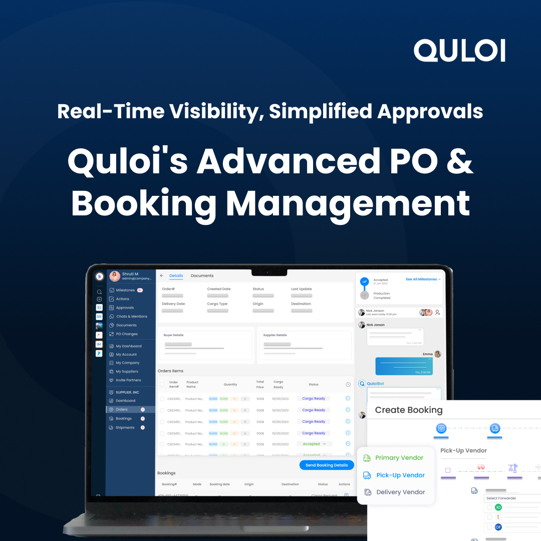 Advanced PO and booking management