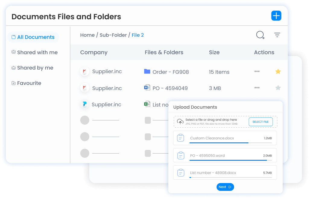 Image displaying Centralized Document Management | PO Software | Quloi