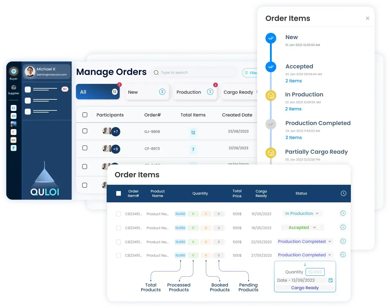 Image displaying  Quloi's Booking and PO Management | Quloi