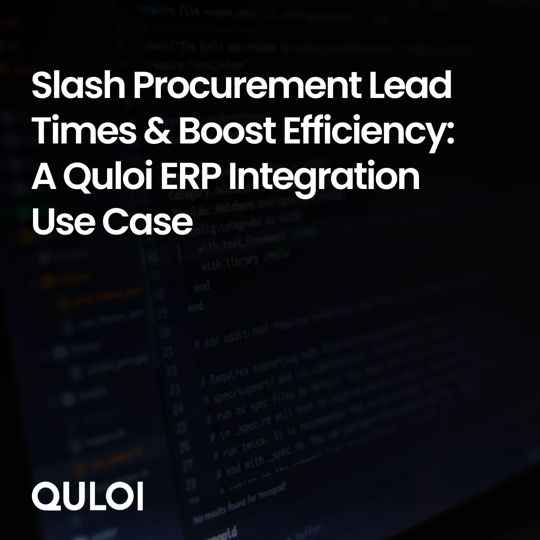 Cover for ERP Integration: A Quloi Use Case